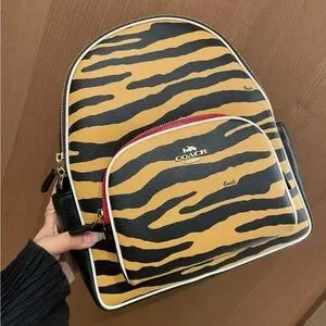 Coach | Bags | Nwt Coach Court Backpack With Tiger Print  display picture 3